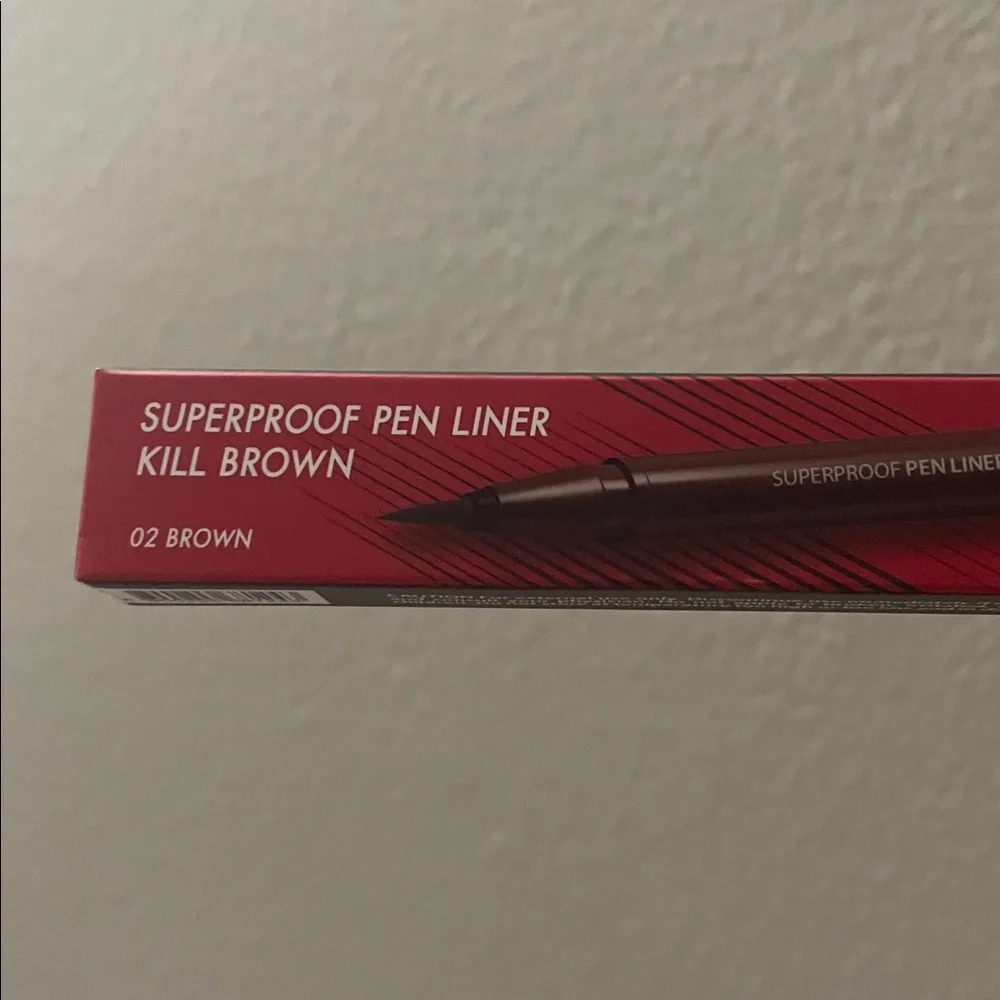 Clio Superproof Pen Liner Kill Brown shade 02 Brown NEW